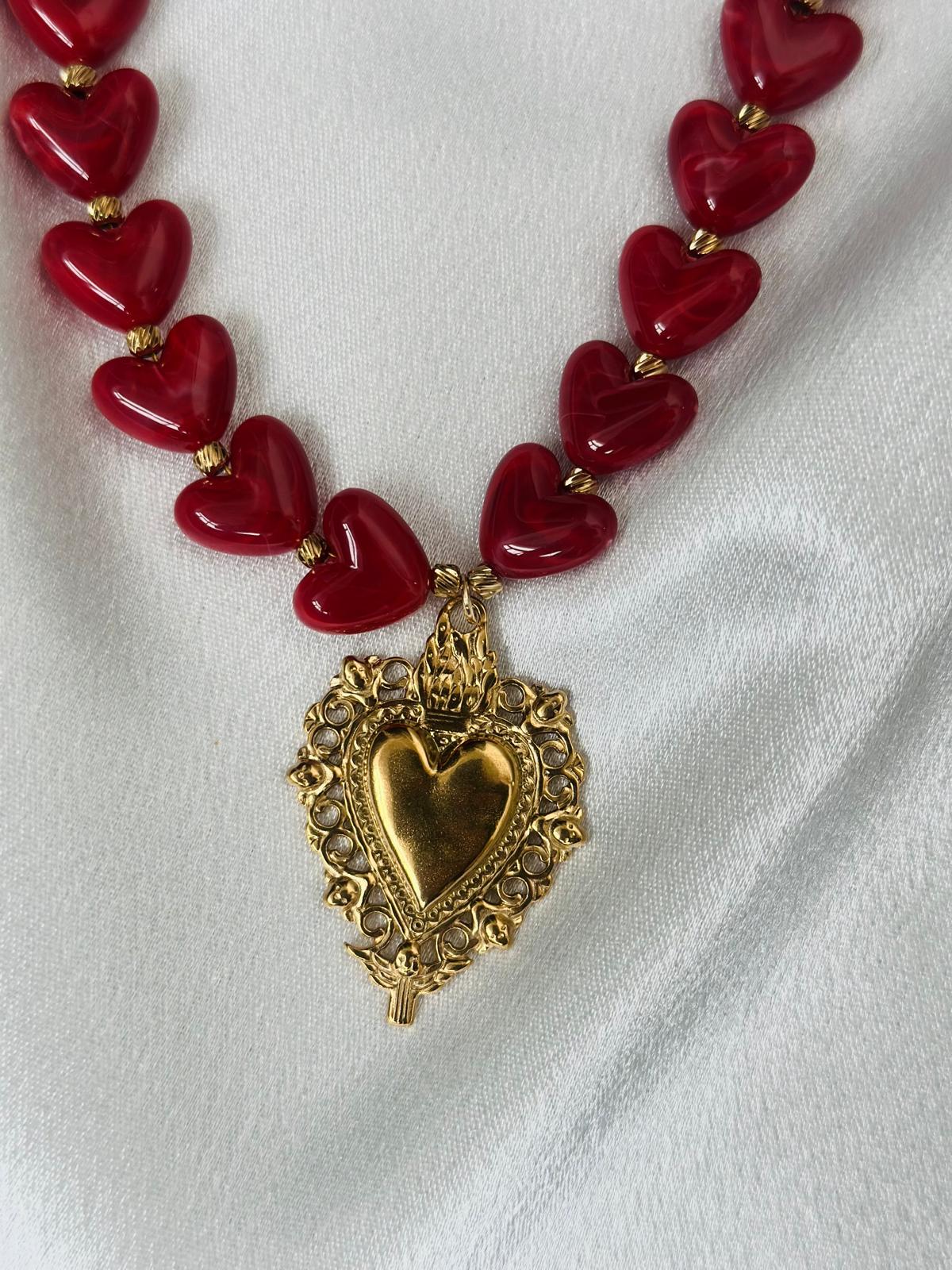 Heart Acrylic Necklace