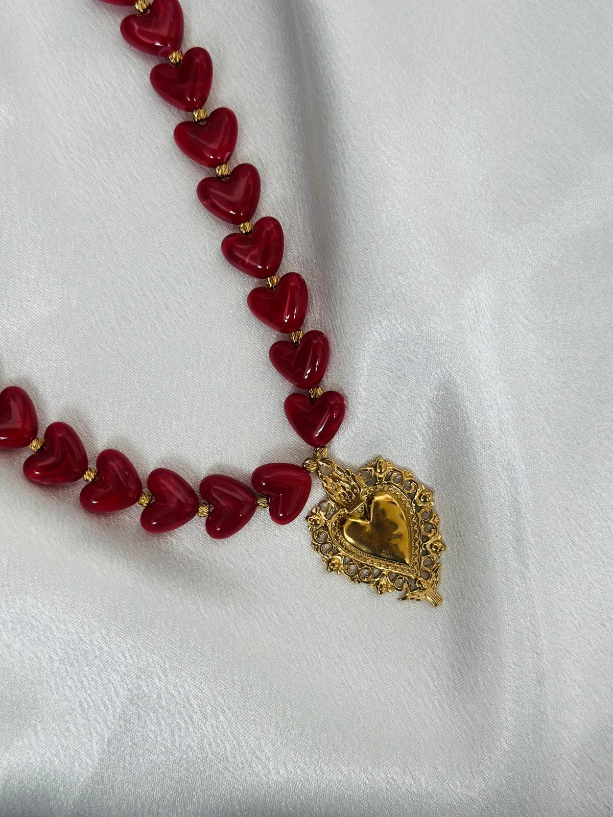 Heart Acrylic Necklace