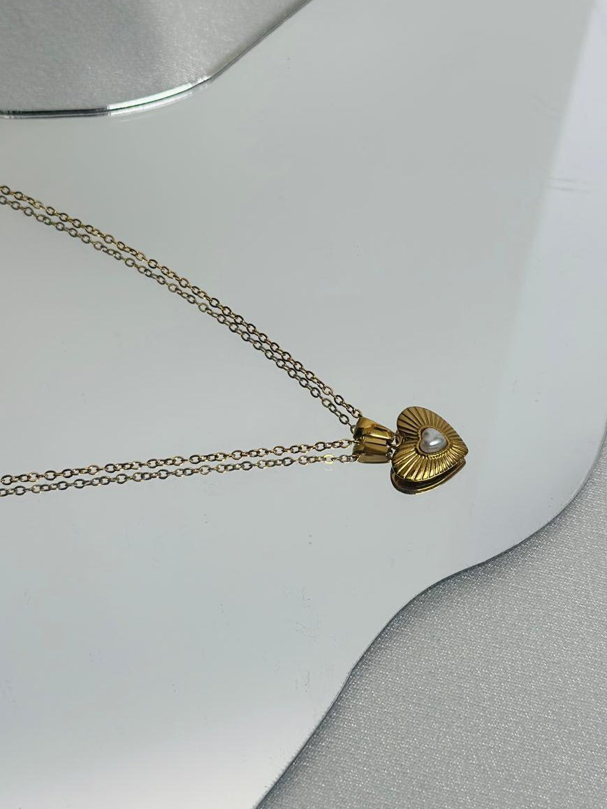 Pearl Heart Necklace
