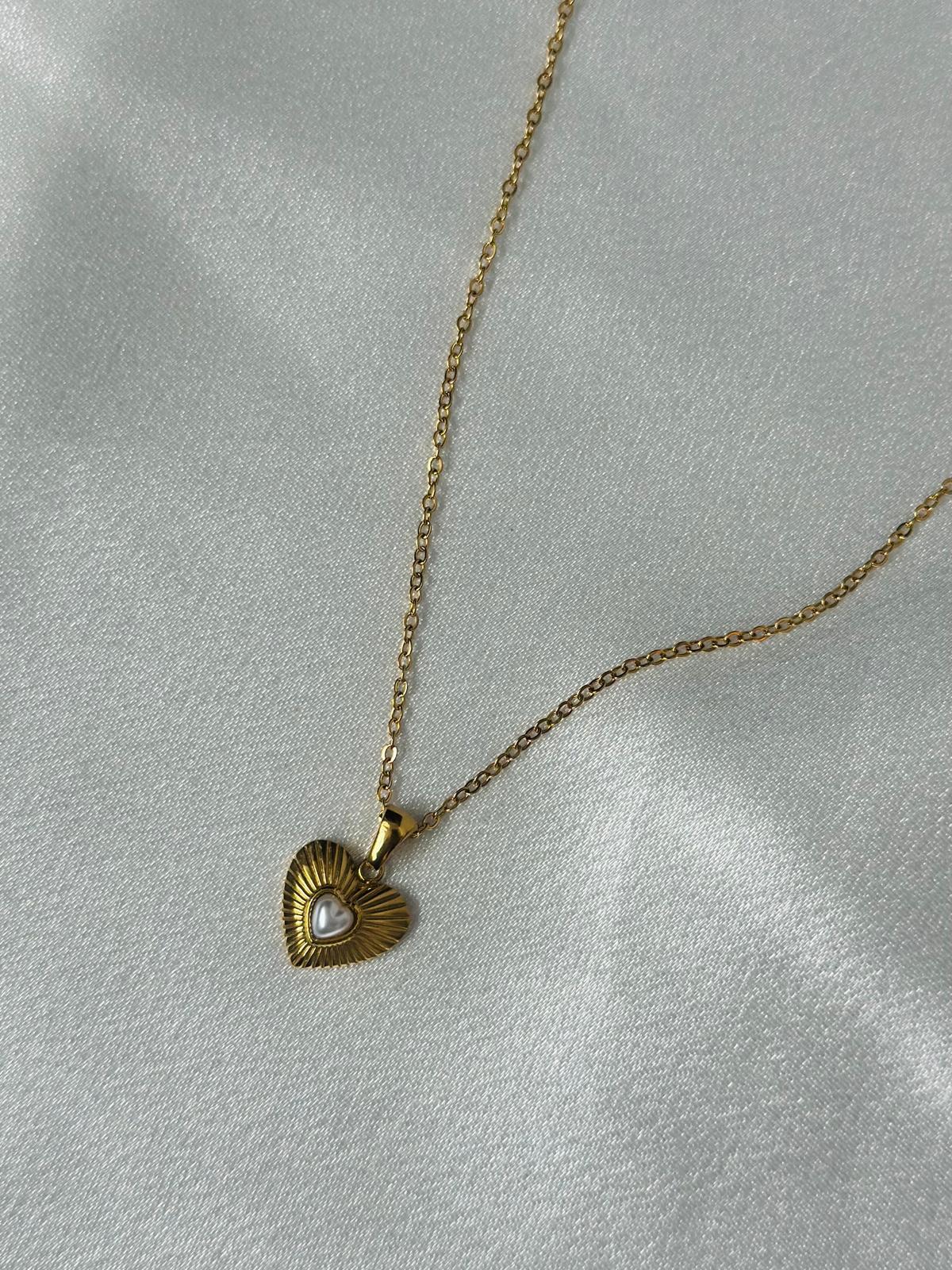 Pearl Heart Necklace