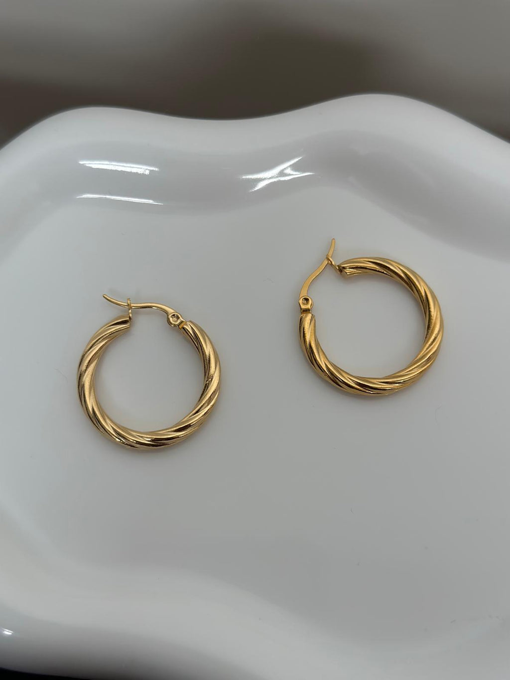 Hoop Twirl Earrings