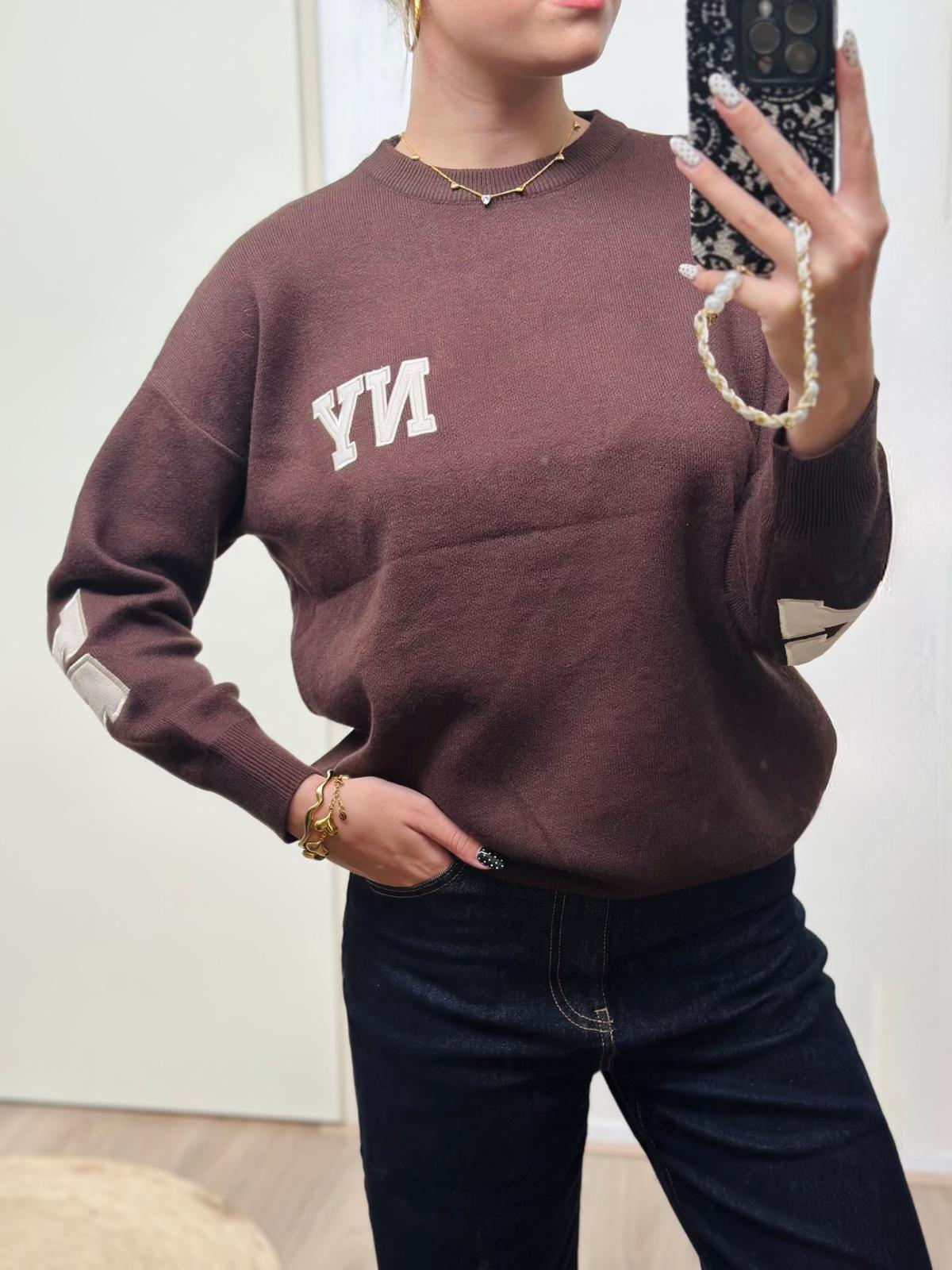 Liv Soft Knit Sweater Brown