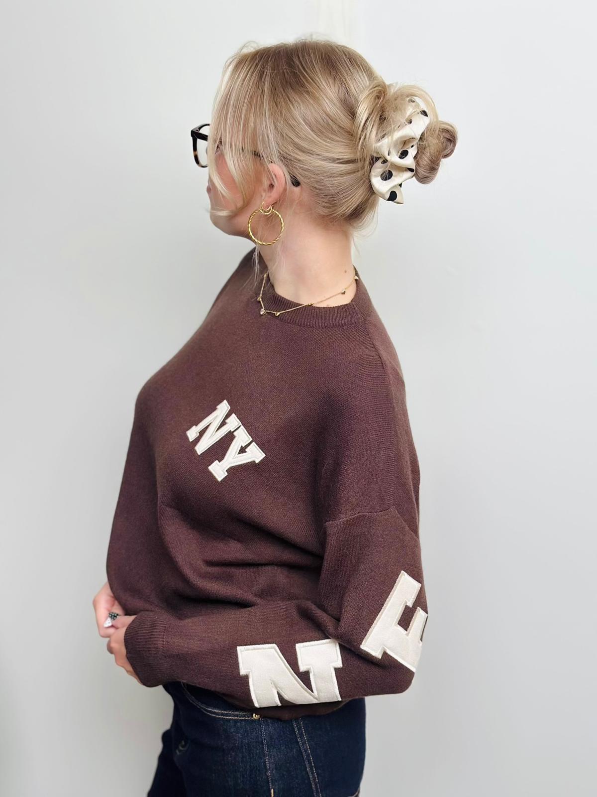 Liv Soft Knit Sweater Brown