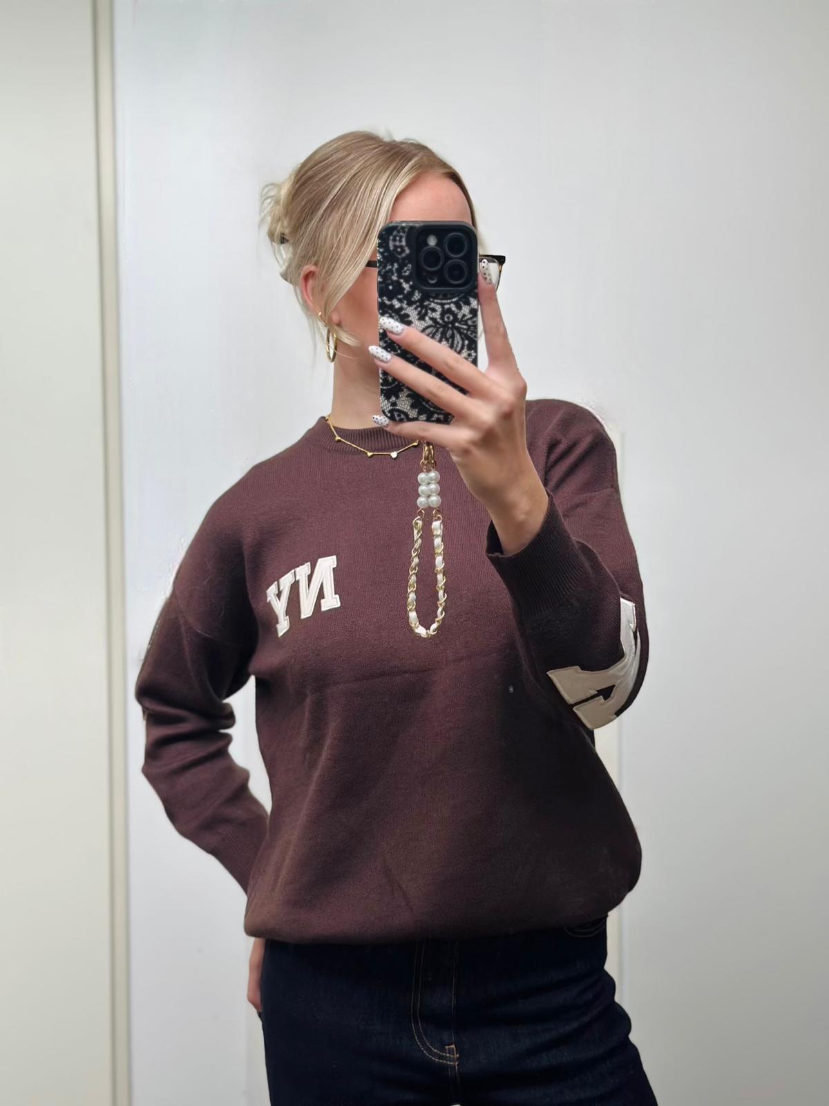 Liv Soft Knit Sweater Brown