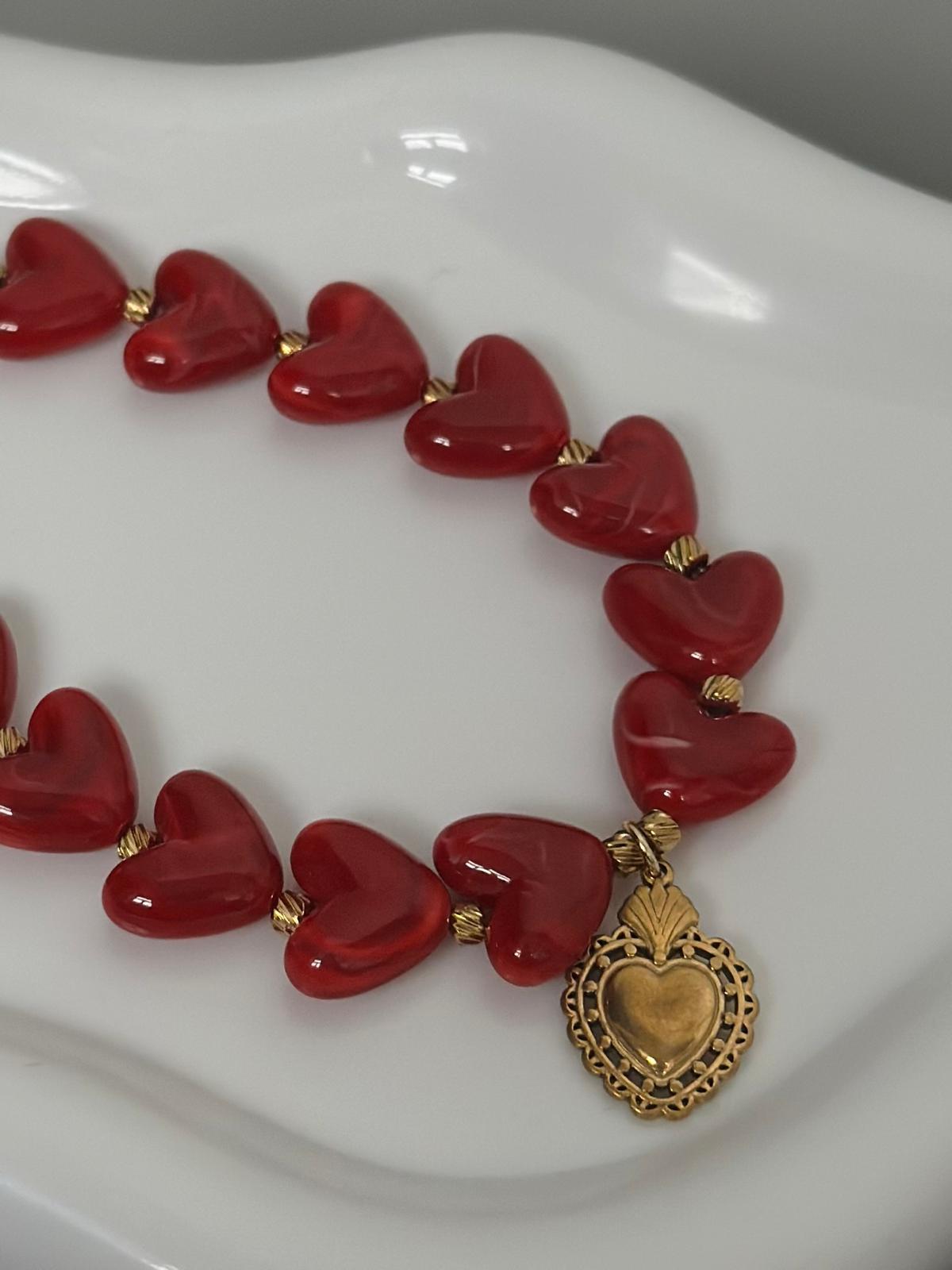 Heart Acrylic Bracelet