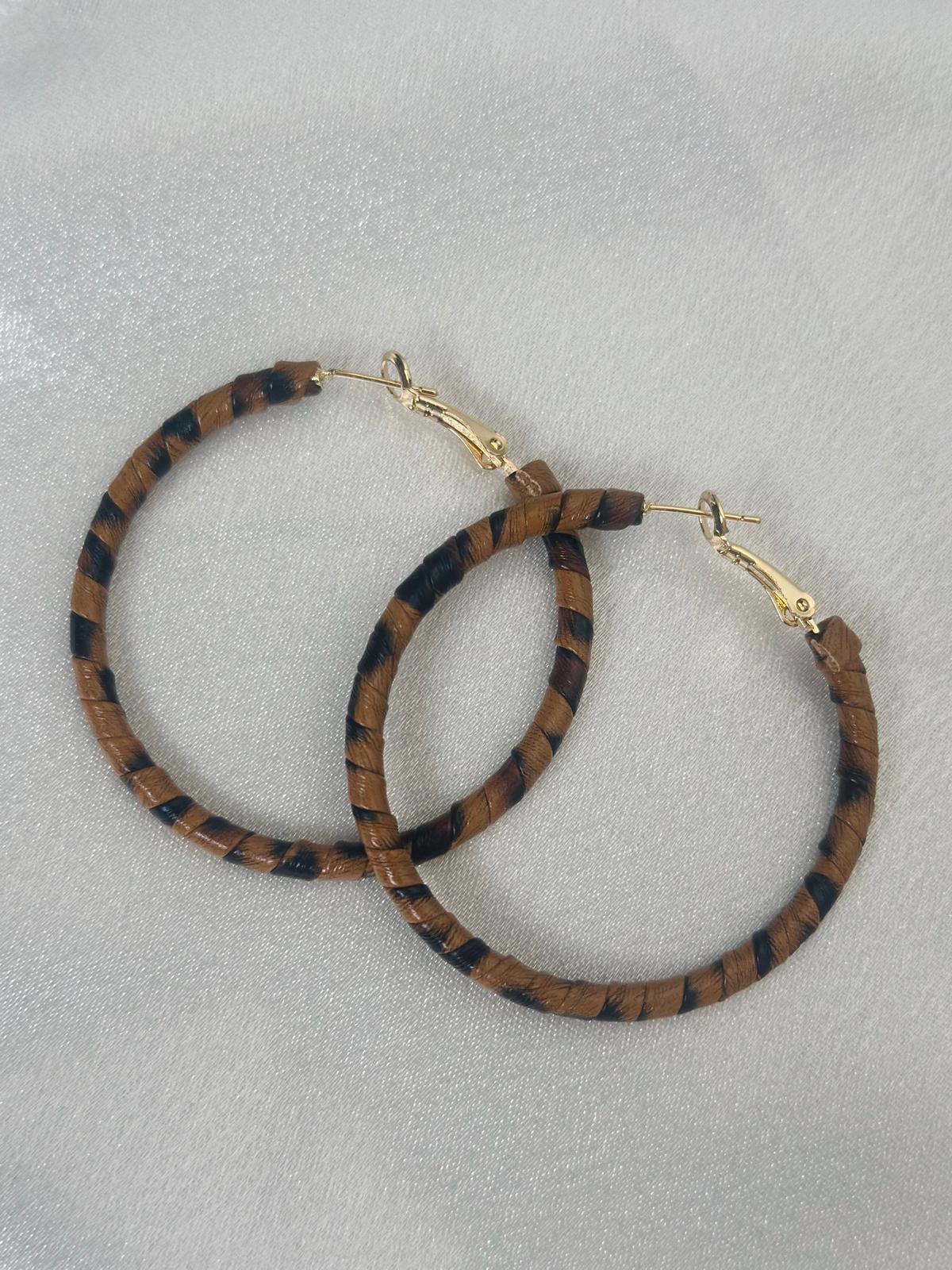 Leopard Hoop Earrings