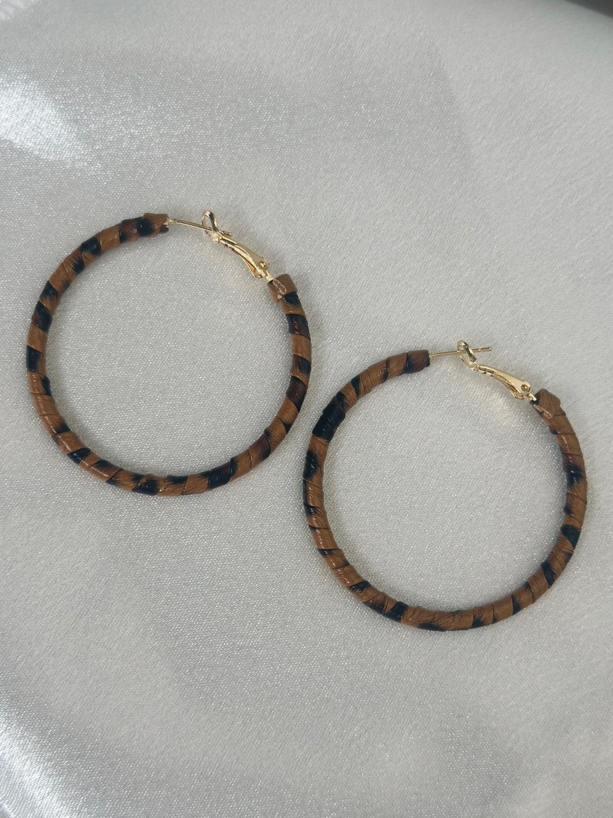 Leopard Hoop Earrings