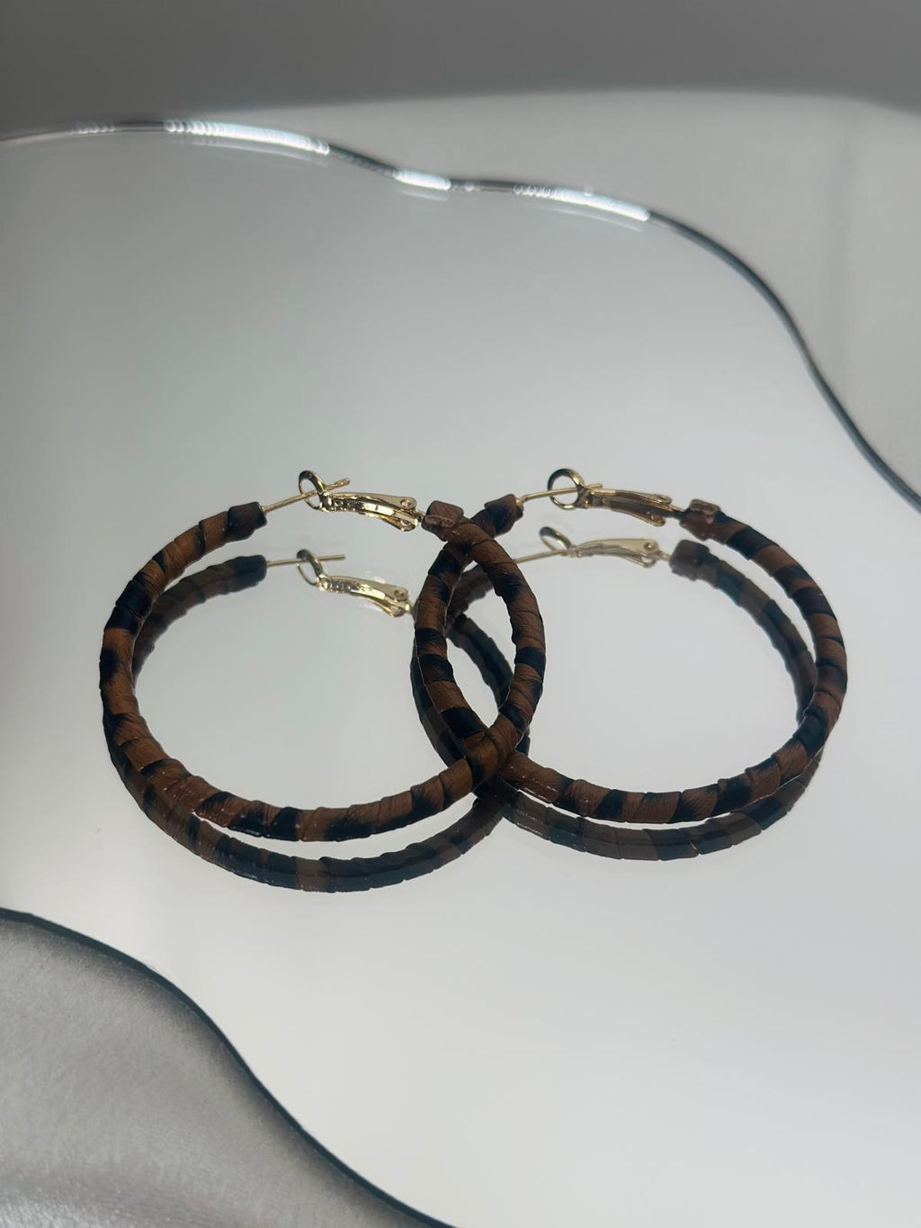 Leopard Hoop Earrings