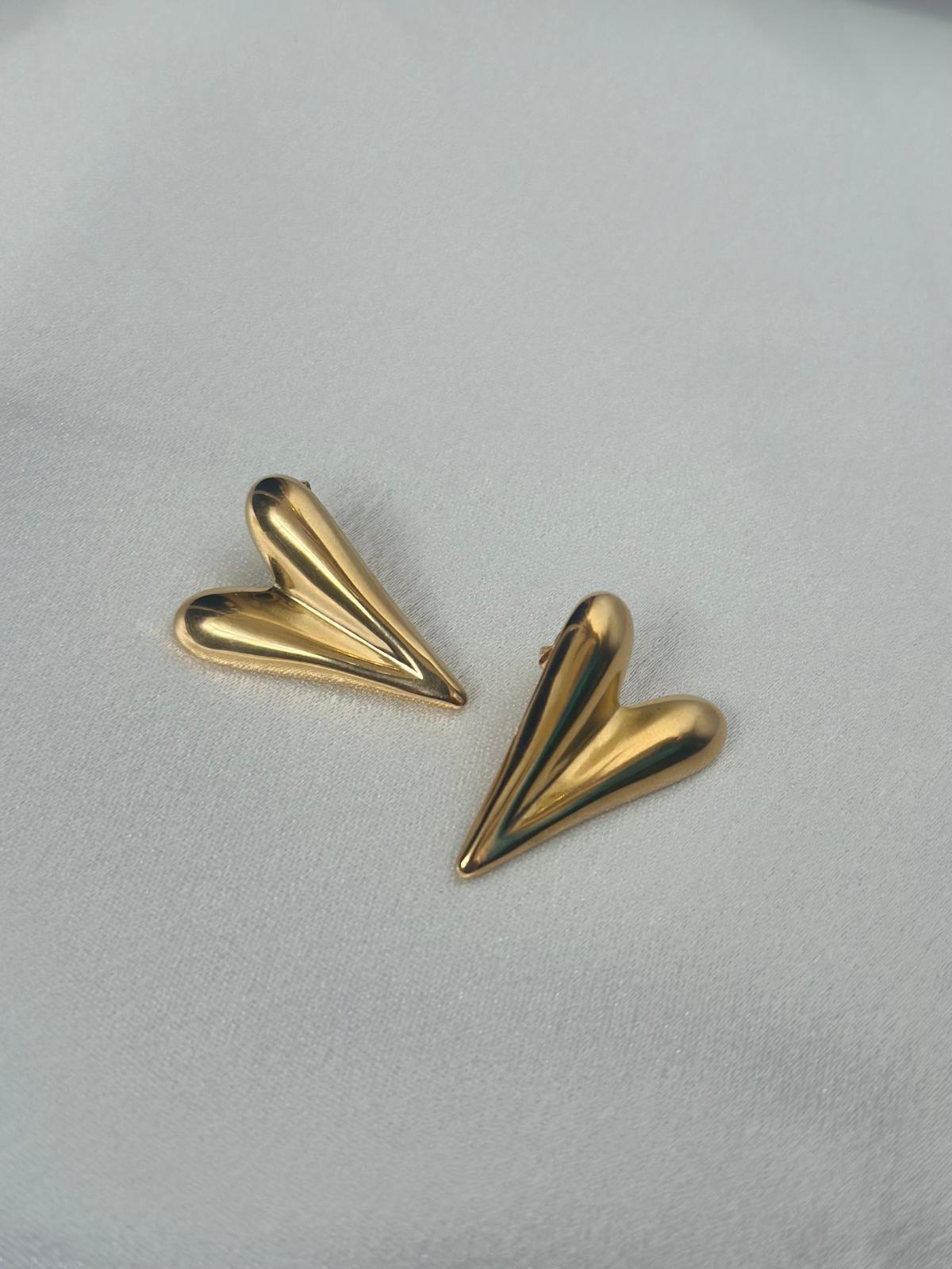 Simple Heart Earrings